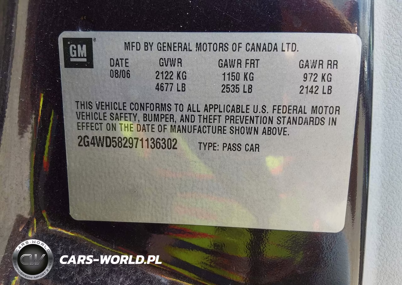 2007 Buick Lacrosse Cxl VIN:2G4WD582971136302 - 9