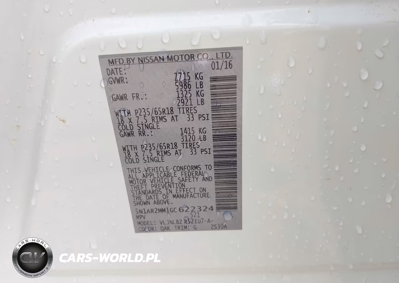 2016 Nissan Pathfinder S VIN:5N1AR2MM1GC622324 - 9
