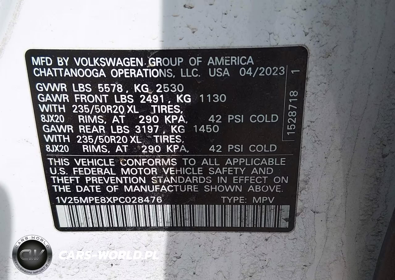 2023 Volkswagen Id.4 S VIN:1V25MPE8XPC028476 - 9
