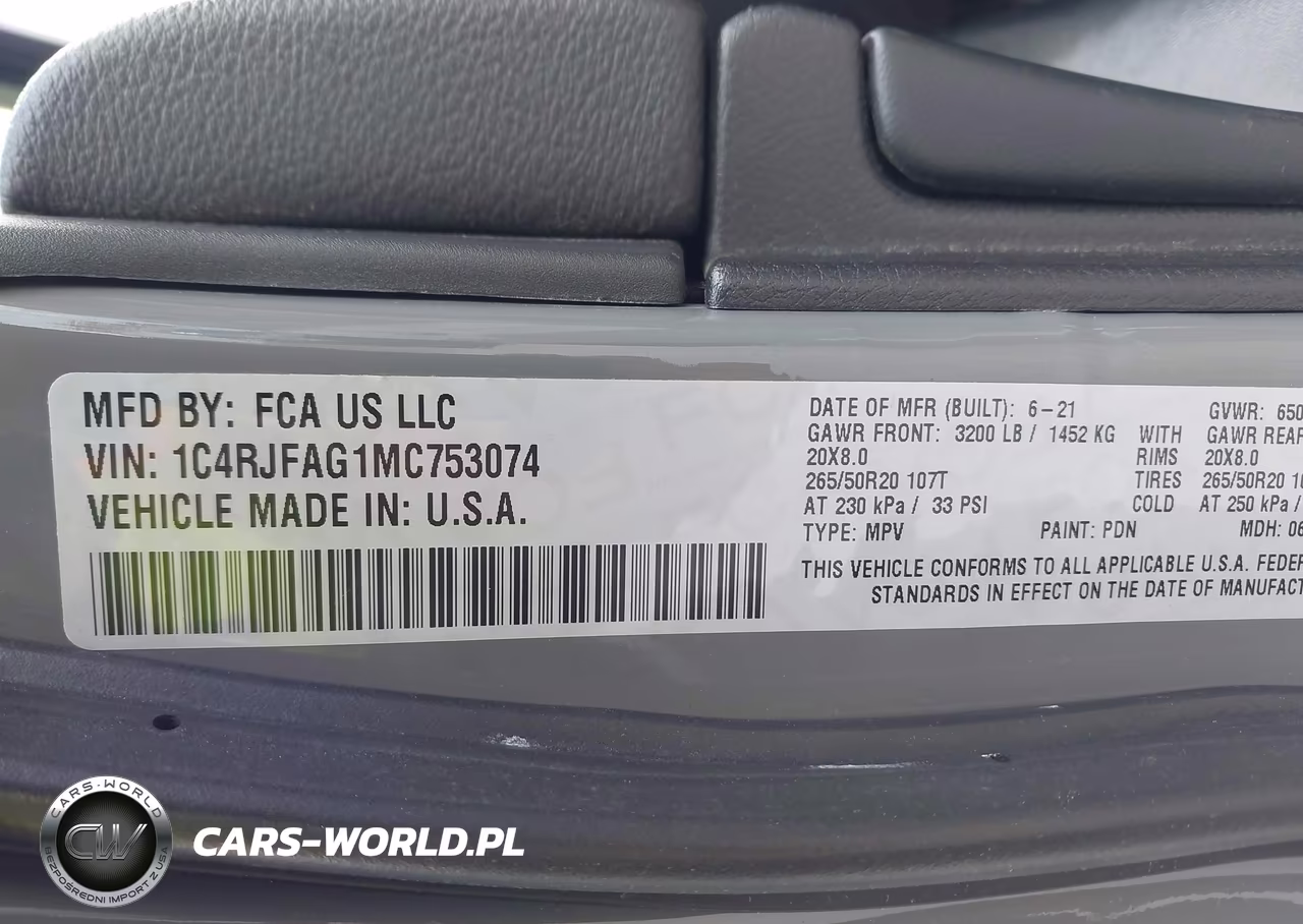 2021 Jeep Grand Cherokee Laredo X 4X4 VIN:1C4RJFAG1MC753074 - 9