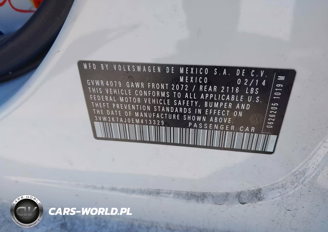 2014 Volkswagen Jetta 2.0L S VIN:3VW2K7AJ0EM413329 - 9