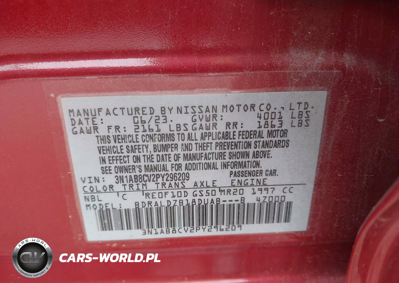 2023 Nissan Sentra Sv Xtronic Cvt VIN:3N1AB8CV2PY296209 - 9