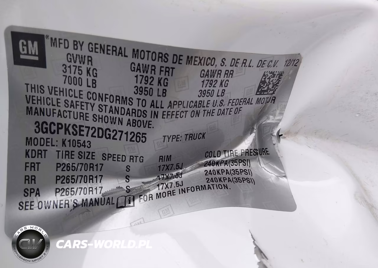 2013 Chevrolet Silverado 1500 Lt VIN:3GCPKSE72DG271265 - 9