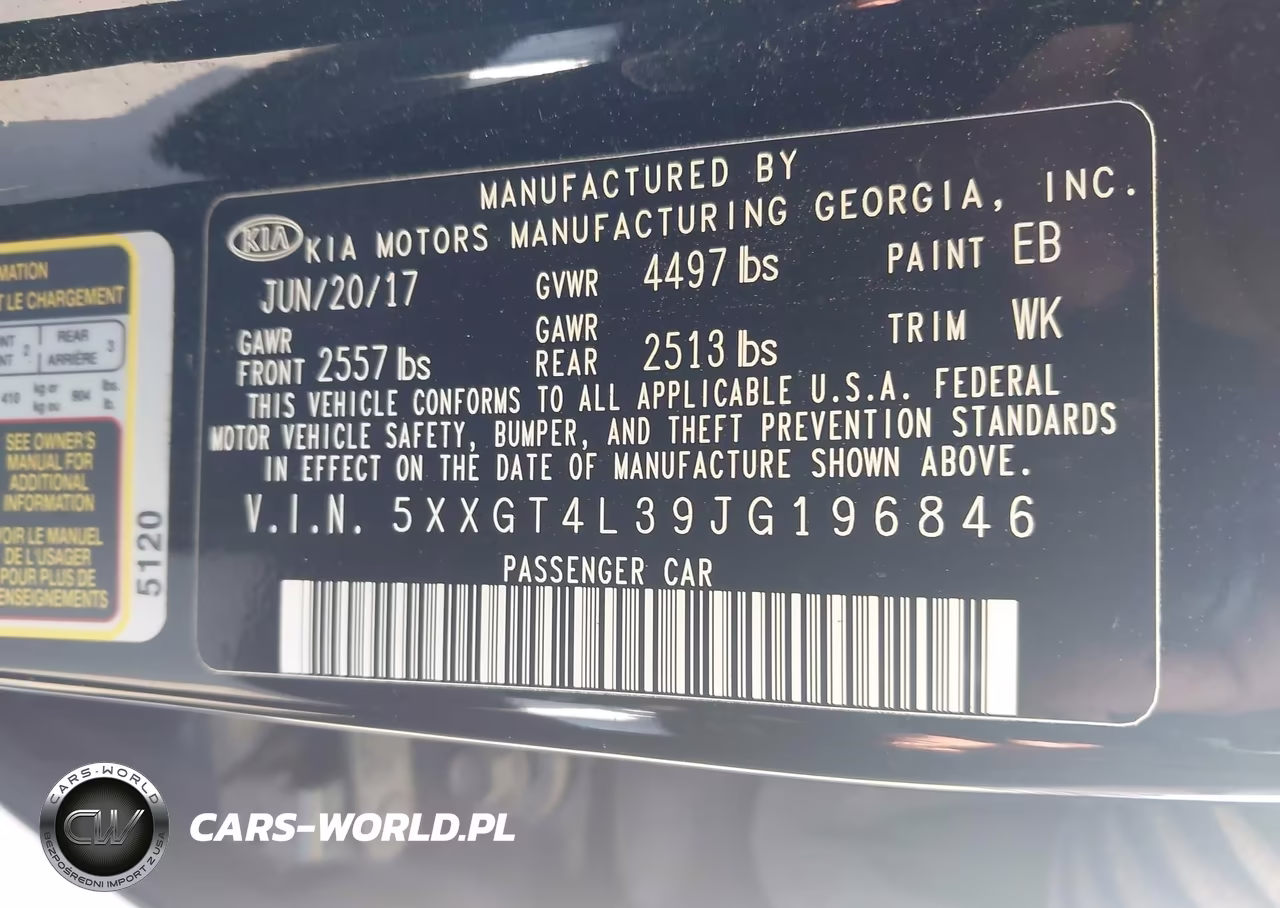 2018 Kia Optima Lx VIN:5XXGT4L39JG196846 - 9