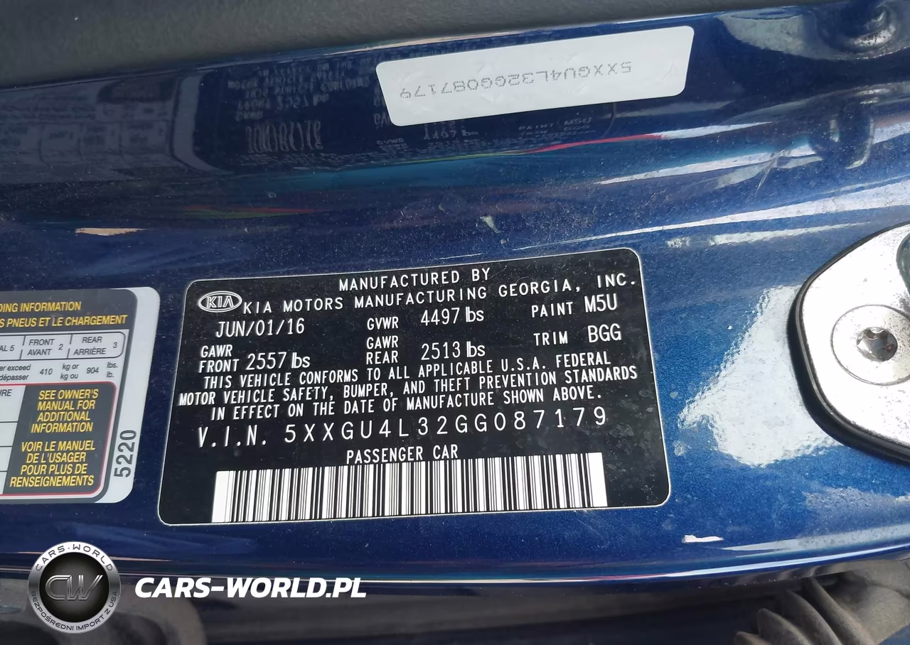 2016 Kia Optima Ex VIN:5XXGU4L32GG087179 - 9