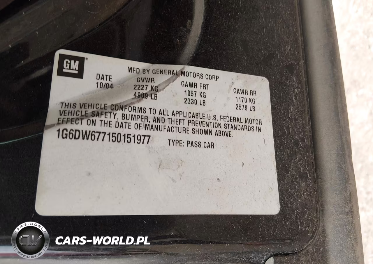 2005 Cadillac Sts V6 VIN:1G6DW677150151977 - 9