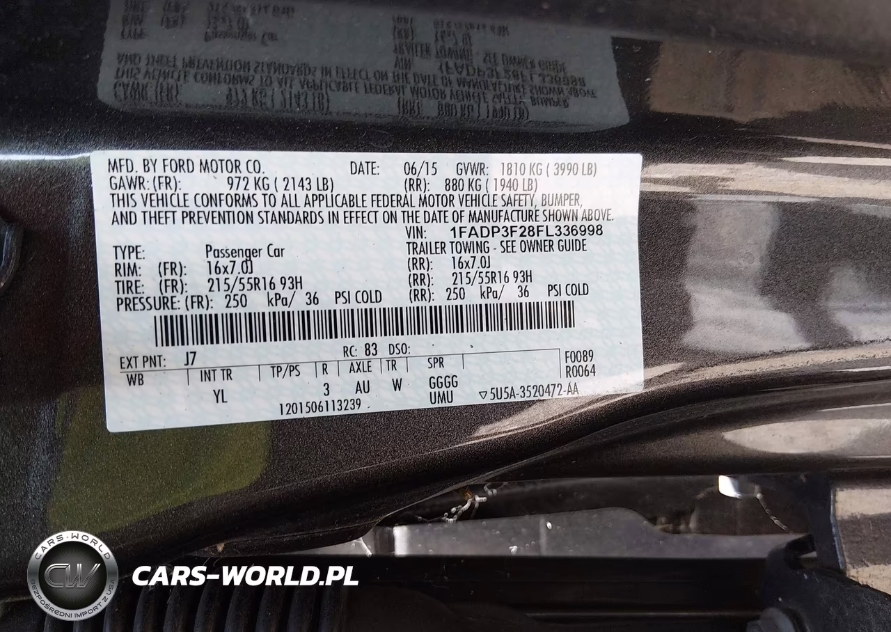 2015 Ford Focus Se VIN:1FADP3F28FL336998 - 9