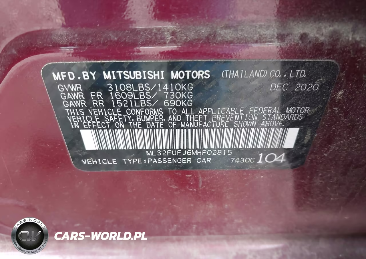2021 Mitsubishi Mirage G4 Carbonite Edition-Es-Le VIN:ML32FUFJ6MHF02815 - 9