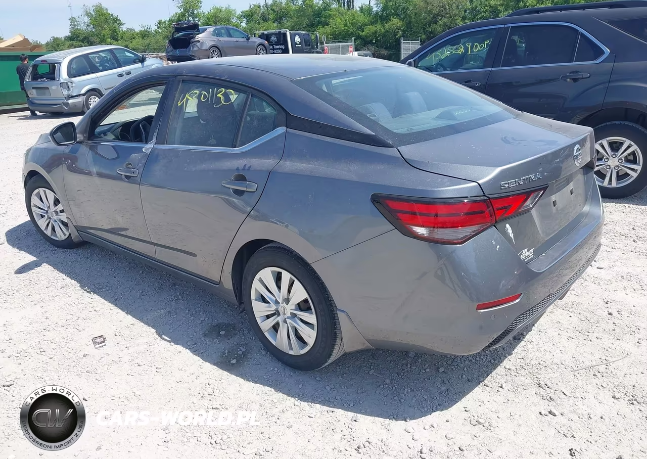 2020 Nissan Sentra S Xtronic Cvt VIN:3N1AB8BVXLY225447 - 3