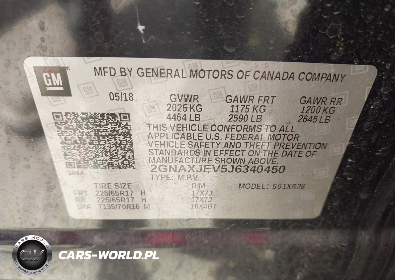 2018 Chevrolet Equinox Lt VIN:2GNAXJEV5J6340450 - 9