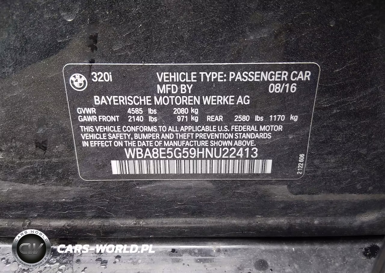 2017 BMW 320I xDrive VIN:WBA8E5G59HNU22413 - 9