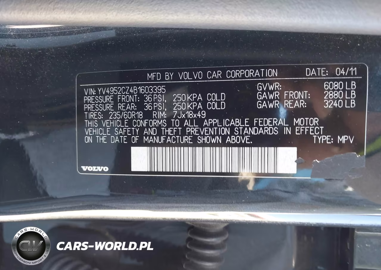 2011 Volvo Xc90 3.2 VIN:YV4952CZ4B1603395 - 9