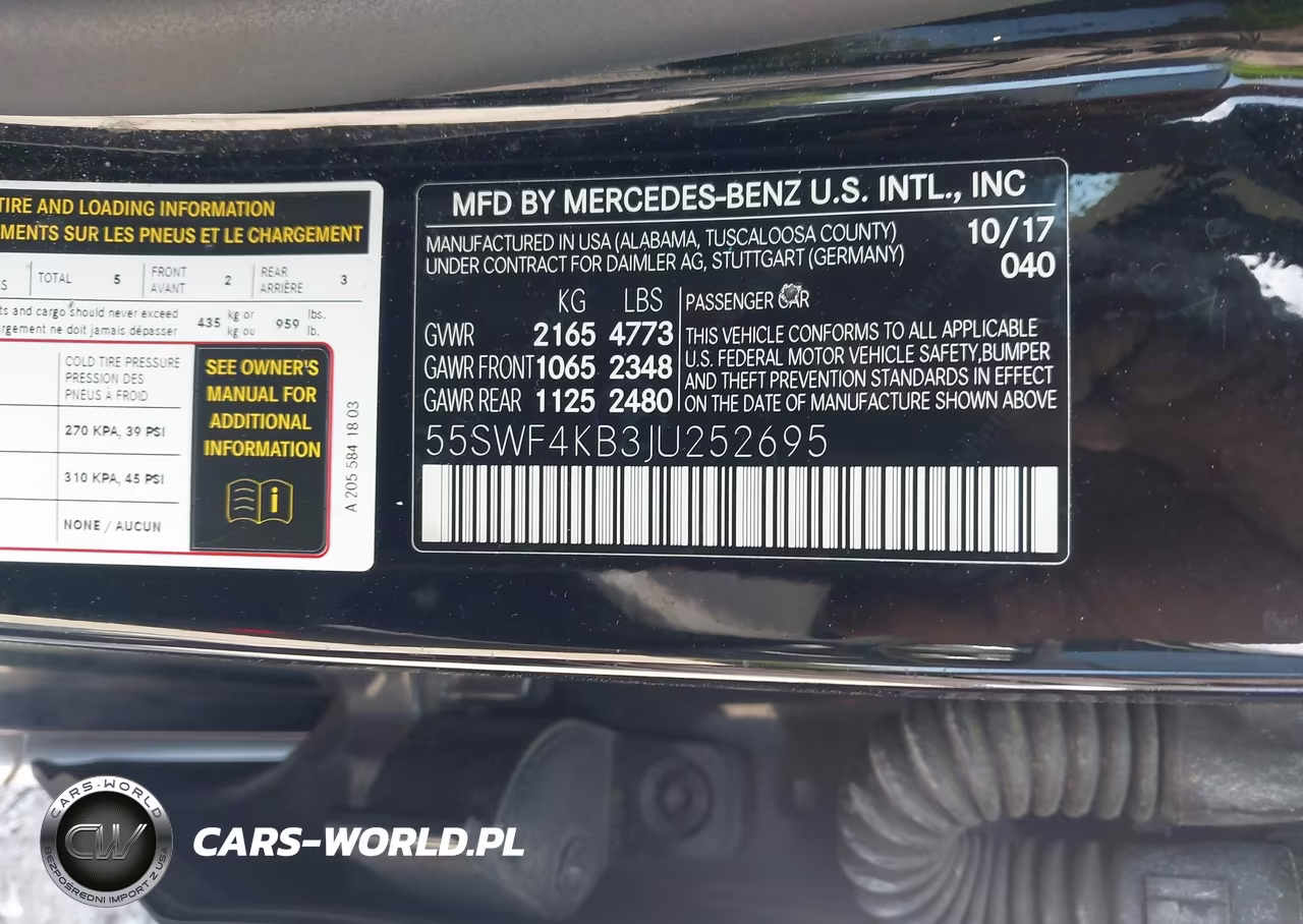 2018 Mercedes-Benz C 300 4Matic VIN:55SWF4KB3JU252695 - 9