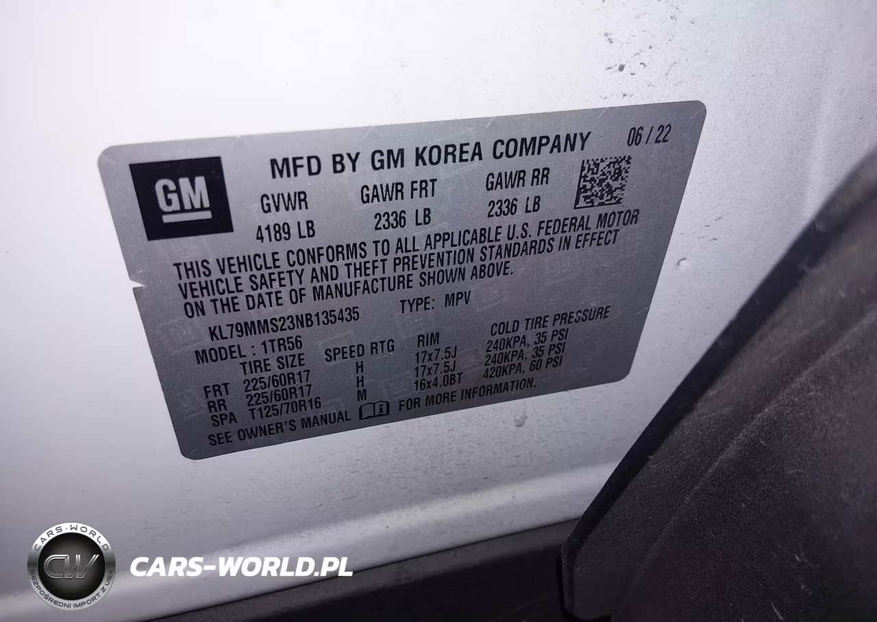 2022 Chevrolet Trailblazer Fwd Ls VIN:KL79MMS23NB135435 - 9