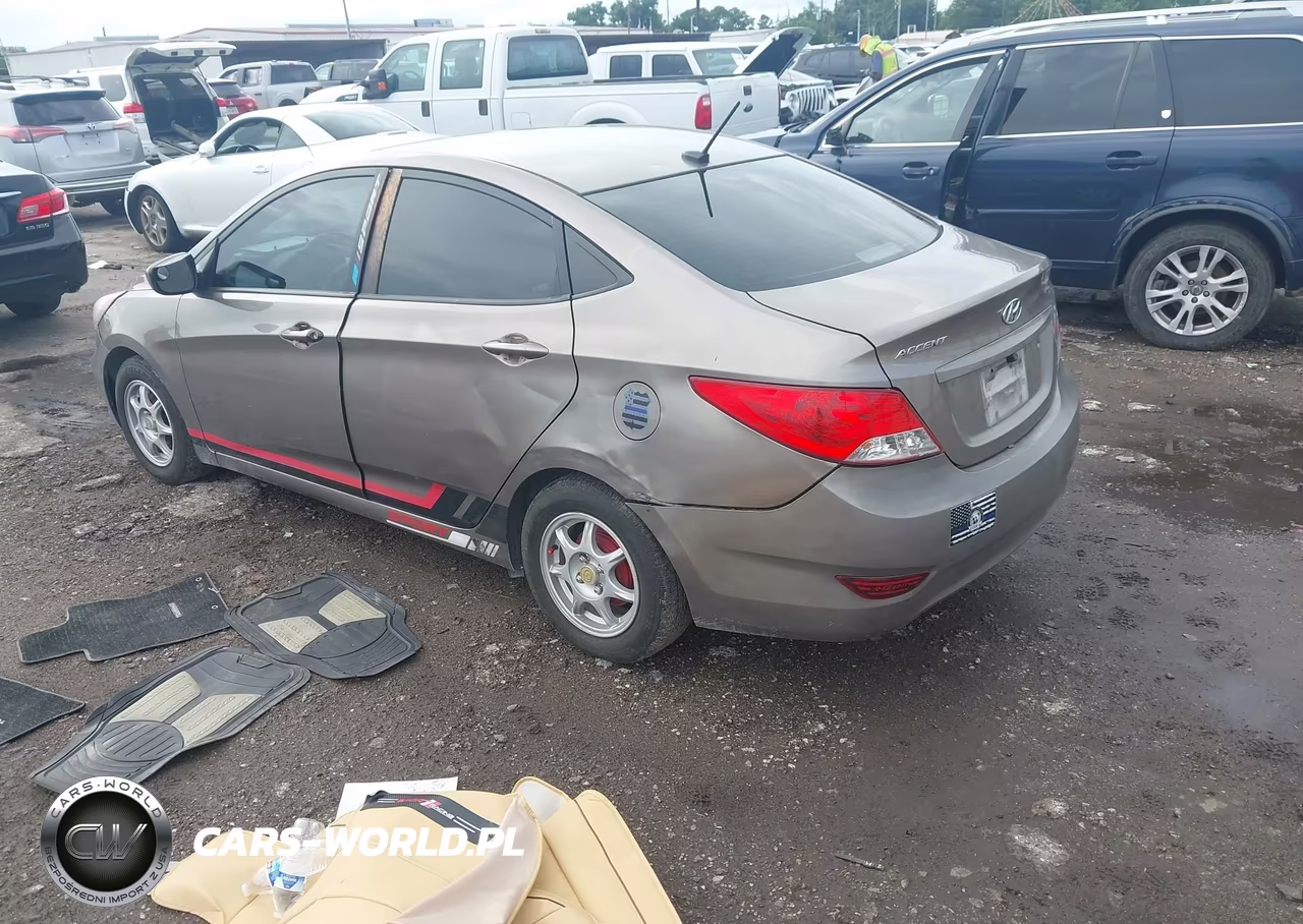 2013 Hyundai Accent Gls VIN:KMHCT4AE1DU349491 - 3
