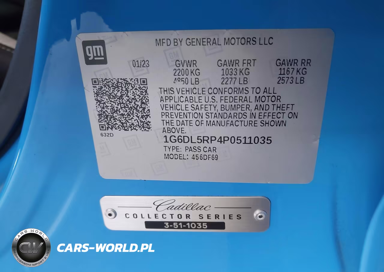 2023 Cadillac Ct4-V V-Series Blackwing VIN:1G6DL5RP4P0511035 - 9