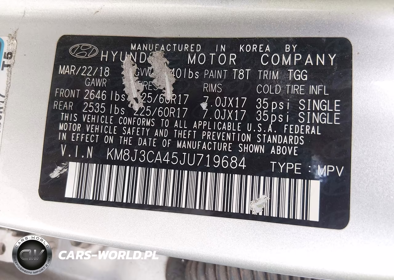 2018 Hyundai Tucson Sel VIN:KM8J3CA45JU719684 - 9