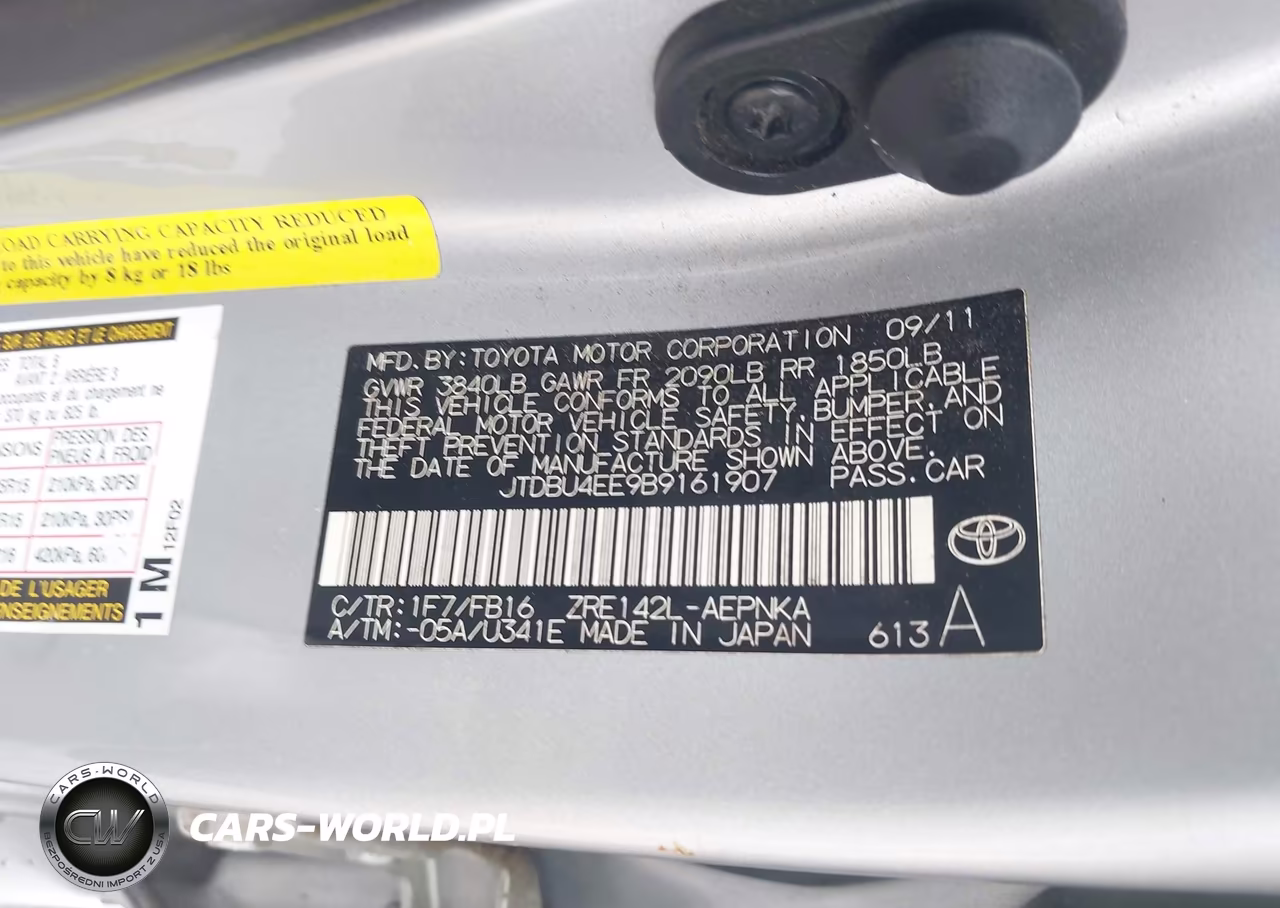 2011 Toyota Corolla Le VIN:JTDBU4EE9B9161907 - 9