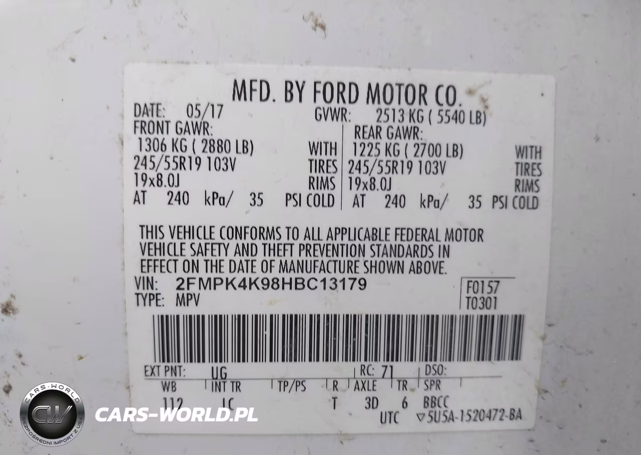 2017 Ford Edge Titanium VIN:2FMPK4K98HBC13179 - 9