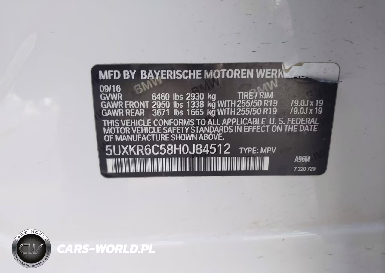2017 BMW X5 xDrive50I VIN:5UXKR6C58H0J84512 - 9