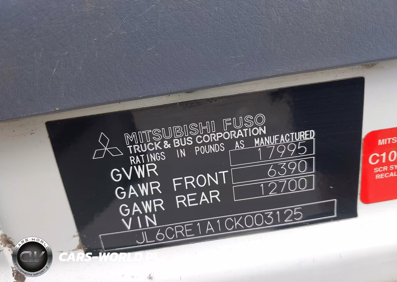 2012 Mitsubishi Fuso Truck Fe Fec92S VIN:JL6CRE1A1CK003125 - 8