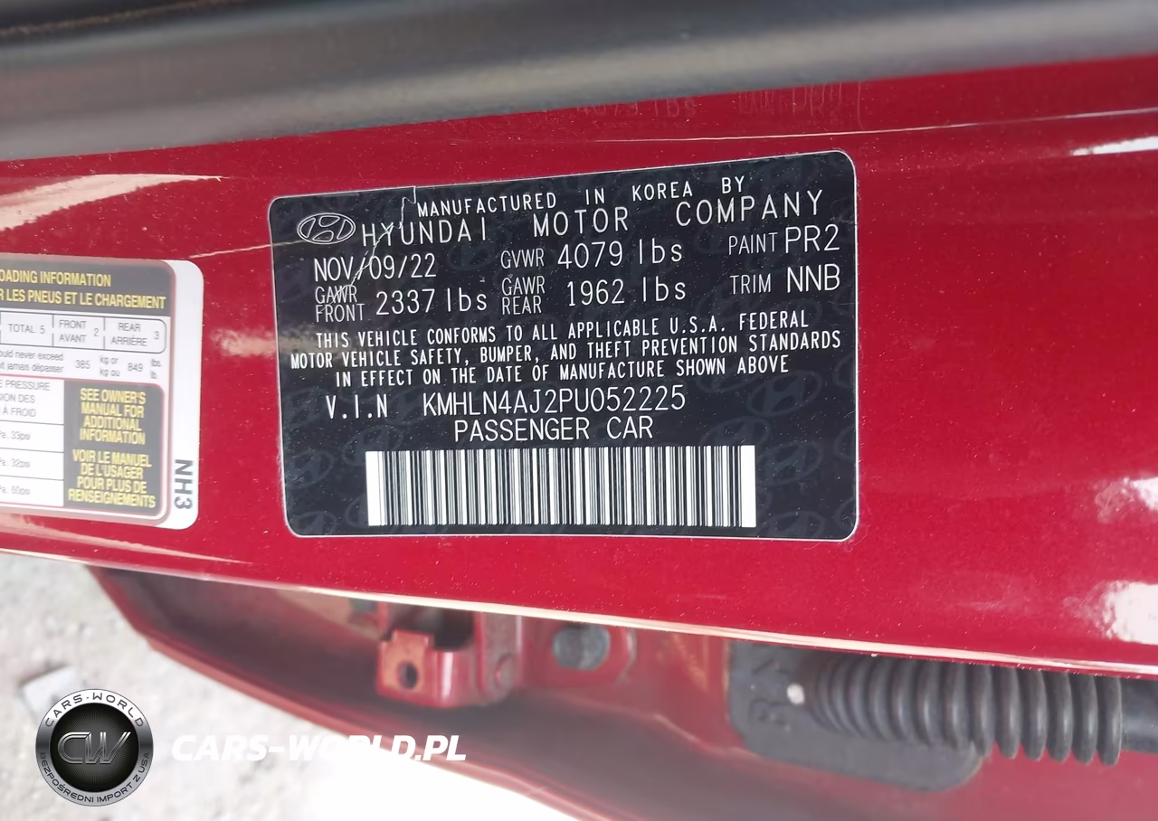 2023 Hyundai Elantra Hybrid Limited VIN:KMHLN4AJ2PU052225 - 9