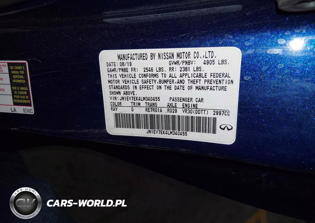2020 Infiniti Q60 Luxe VIN:JN1EV7EK4LM340455 - 9
