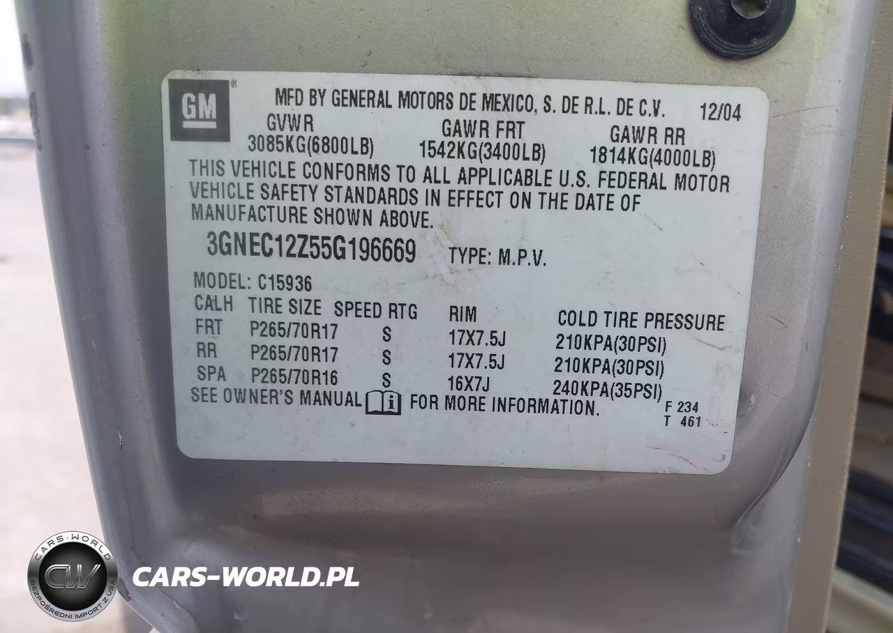 2005 Chevrolet Avalanche 1500 Z66 VIN:3GNEC12Z55G196669 - 9