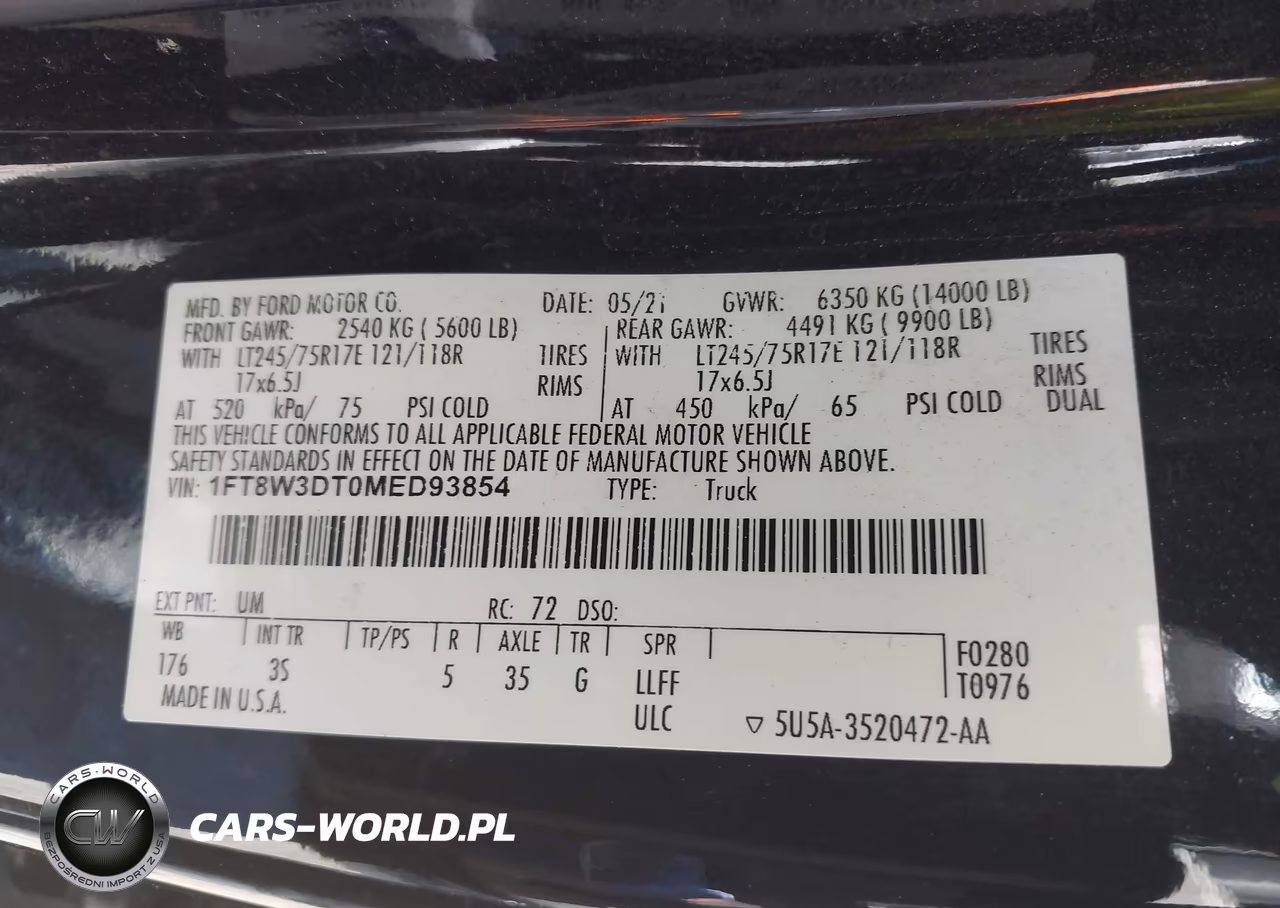 2021 Ford F-350 Xlt VIN:1FT8W3DT0MED93854 - 9