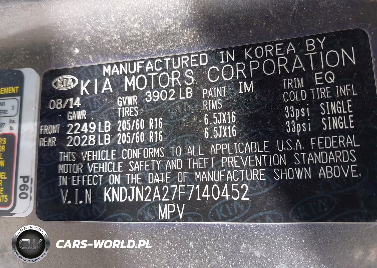 2015 Kia Soul VIN:KNDJN2A27F7140452 - 9