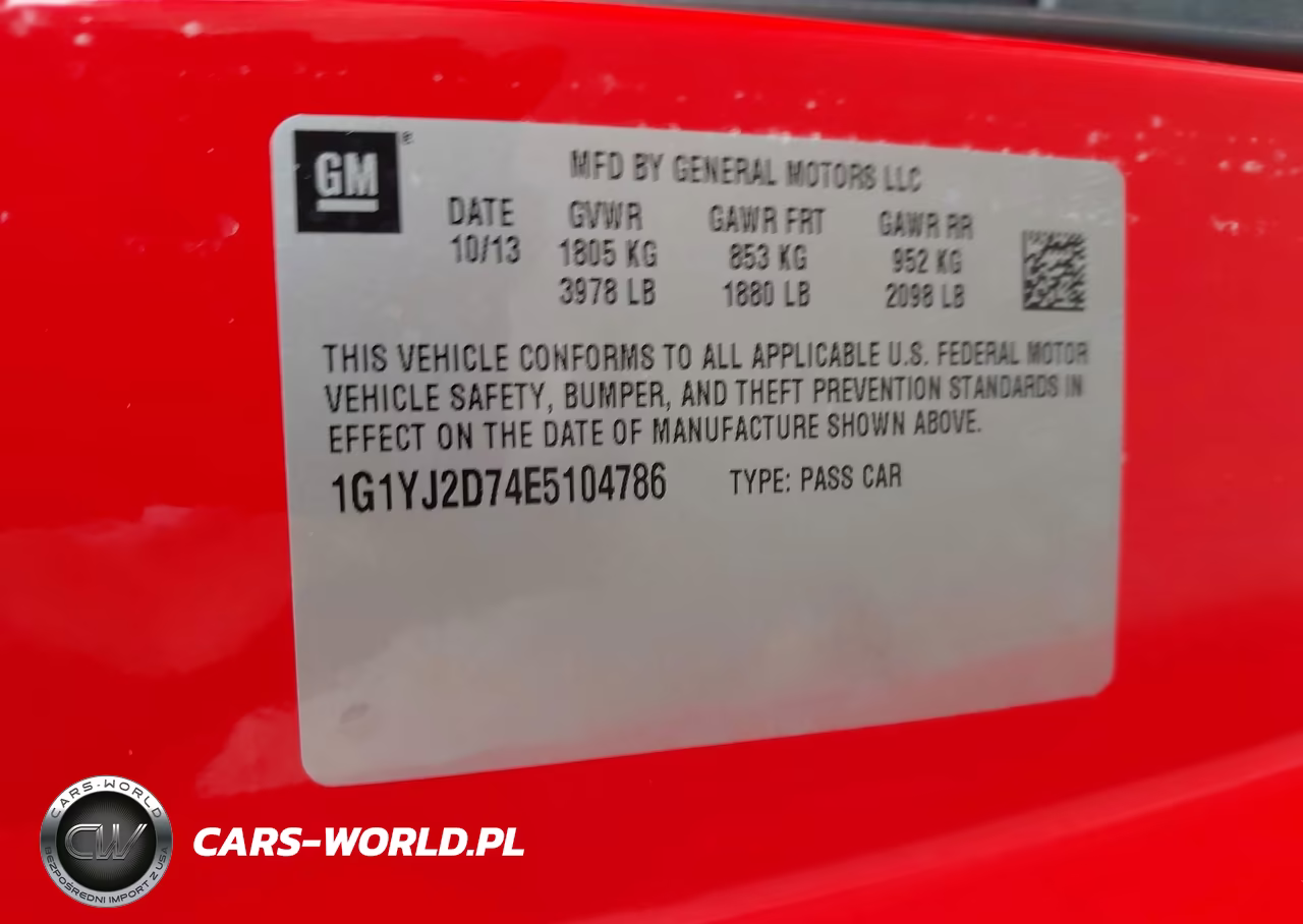 2014 Chevrolet Corvette Stingray Z51 VIN:1G1YJ2D74E5104786 - 9