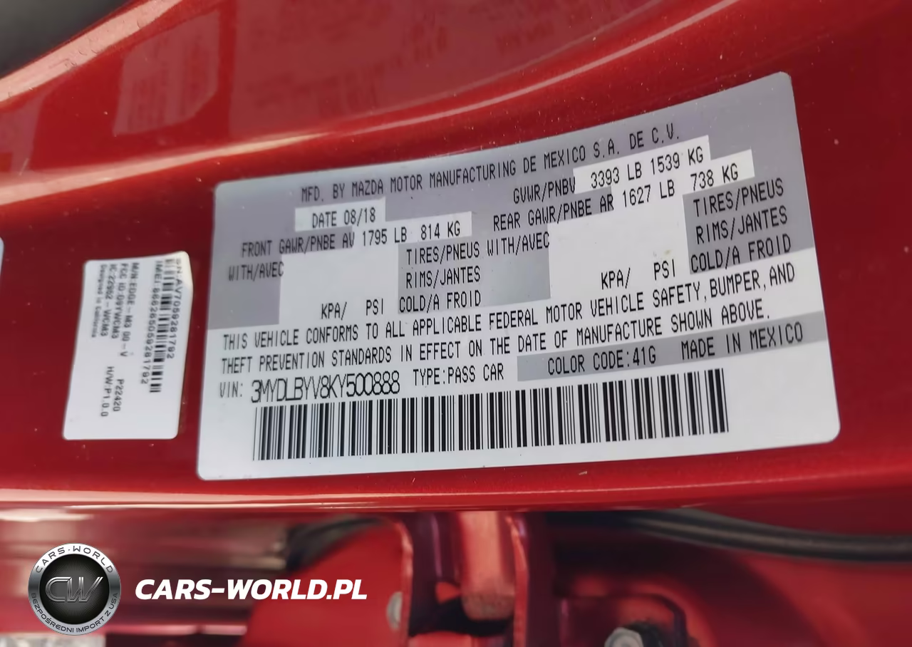 2019 Toyota Yaris Xle VIN:3MYDLBYV8KY500888 - 9