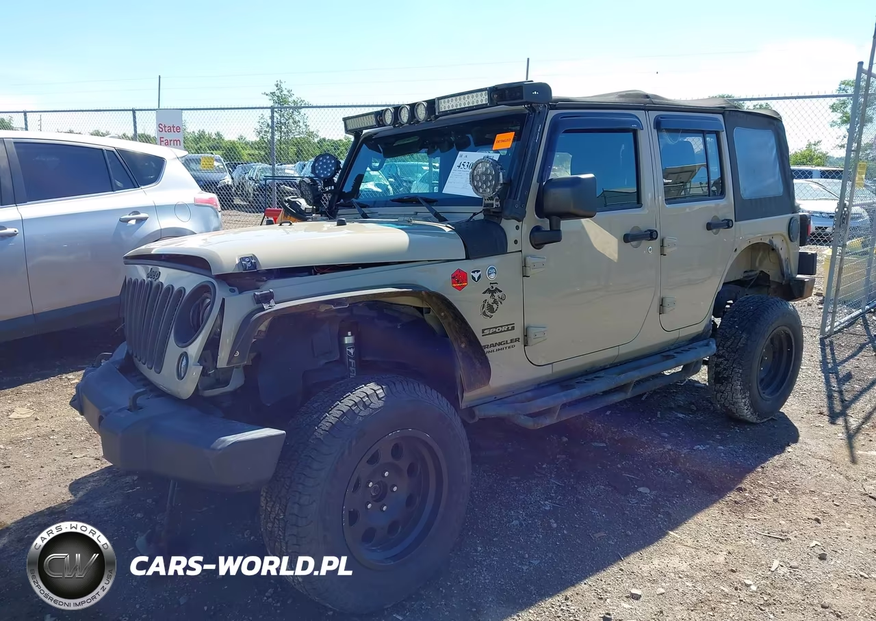 2017 Jeep Wrangler Unlimited Sport 4X4 VIN:1C4BJWDG5HL593381 - 2