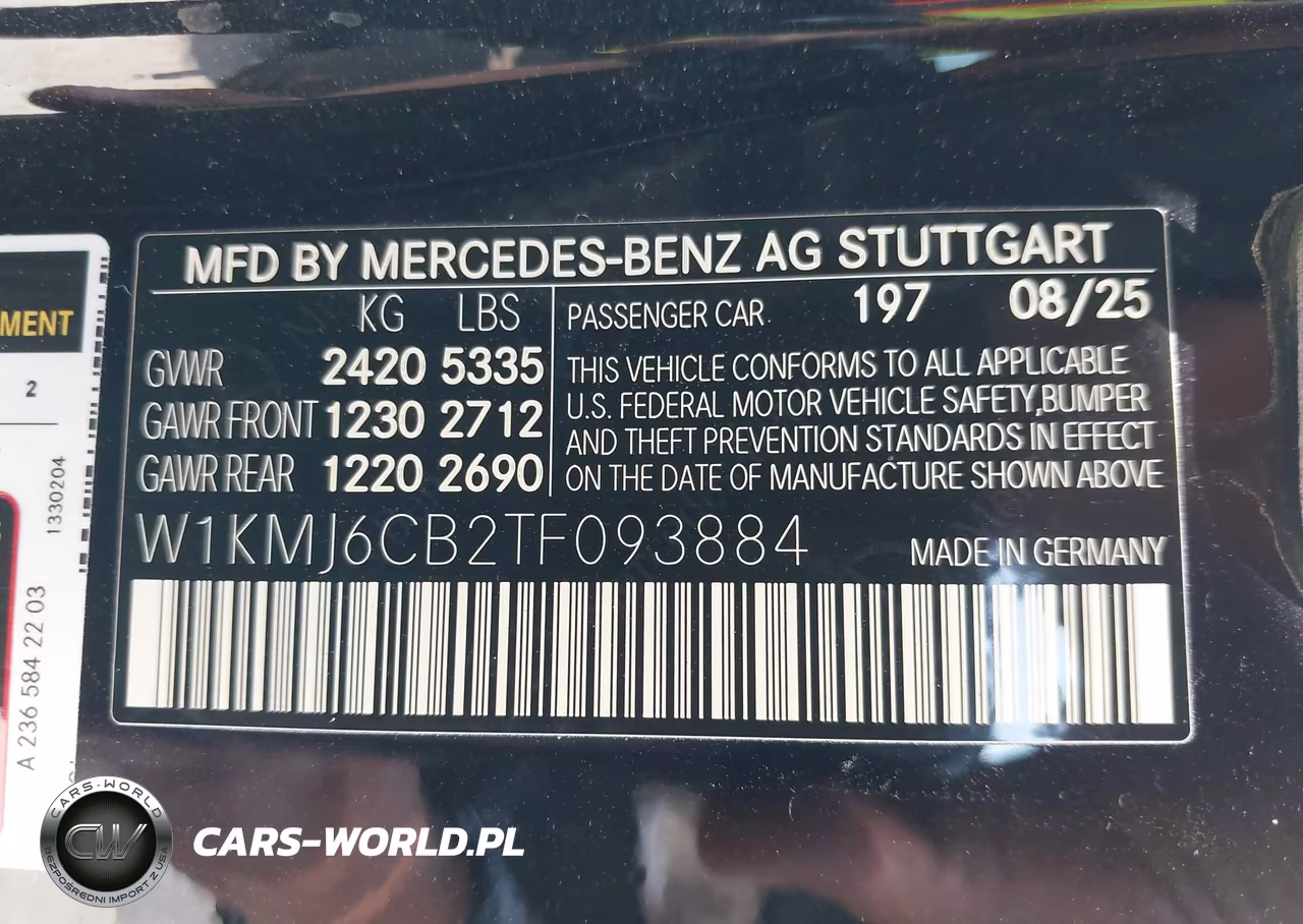 2026 Mercedes-Benz Amg Cle 53 VIN:W1KMJ6CB2TF093884 - 9