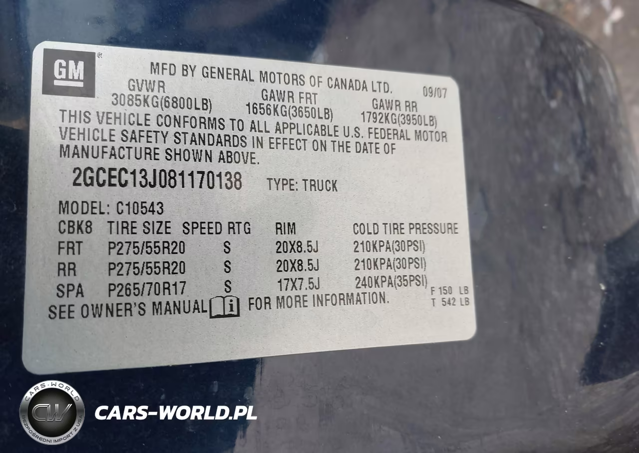 2008 Chevrolet Silverado 1500 Lt1 VIN:2GCEC13J081170138 - 9