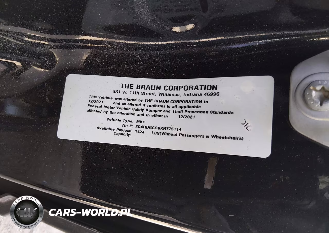 2019 Dodge Grand Caravan Sxt VIN:2C4RDGCG0KR775114 - 9