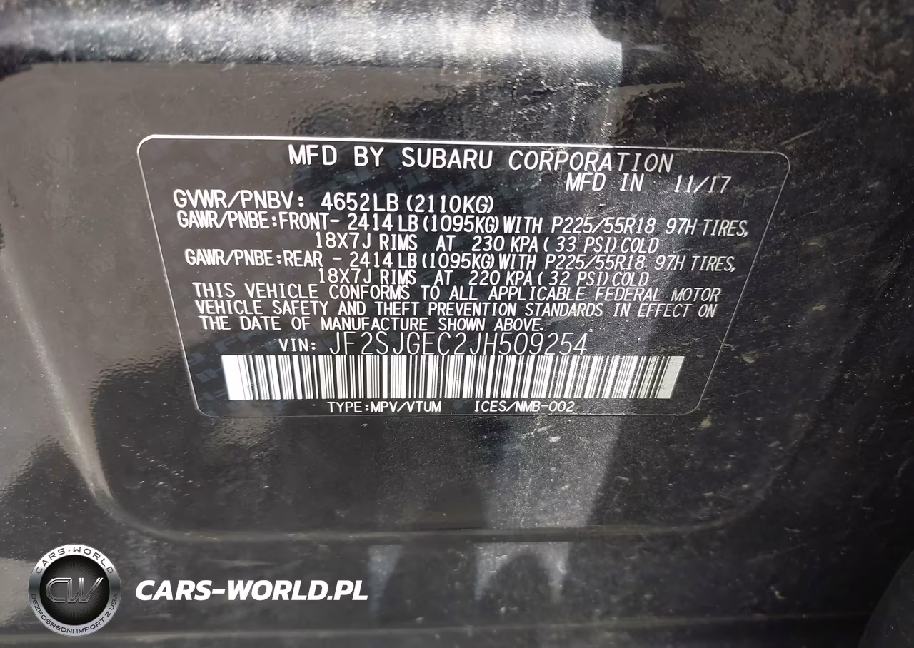 2018 Subaru Forester 2.0Xt Premium VIN:JF2SJGEC2JH509254 - 9