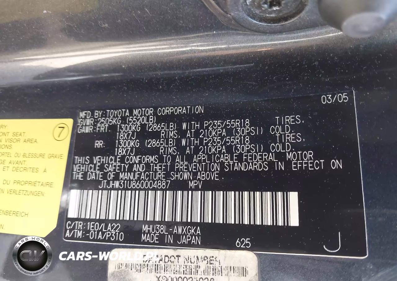 2006 Lexus Rx 400H VIN:JTJHW31U860004887 - 9