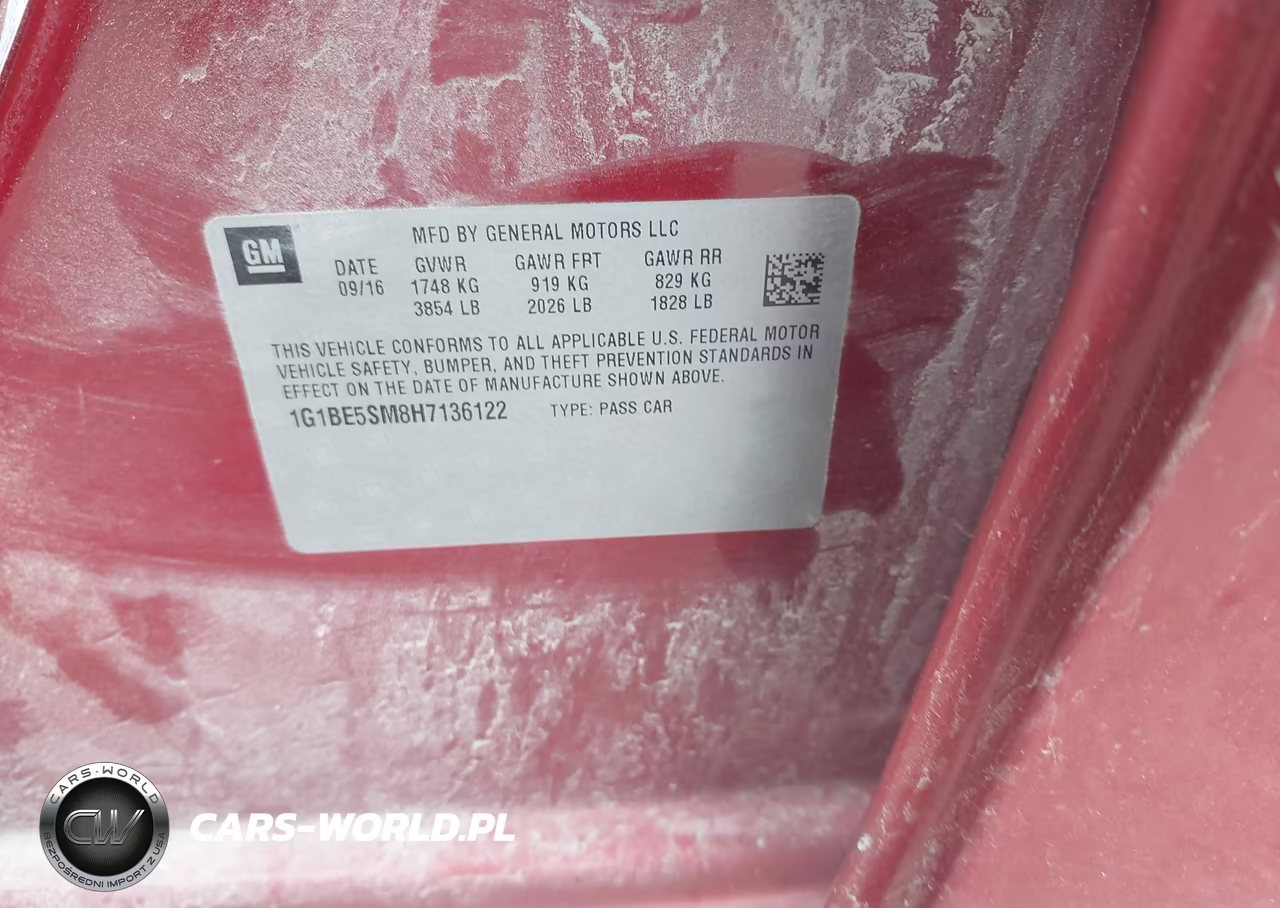 2017 Chevrolet Cruze Lt Auto VIN:1G1BE5SM8H7136122 - 9