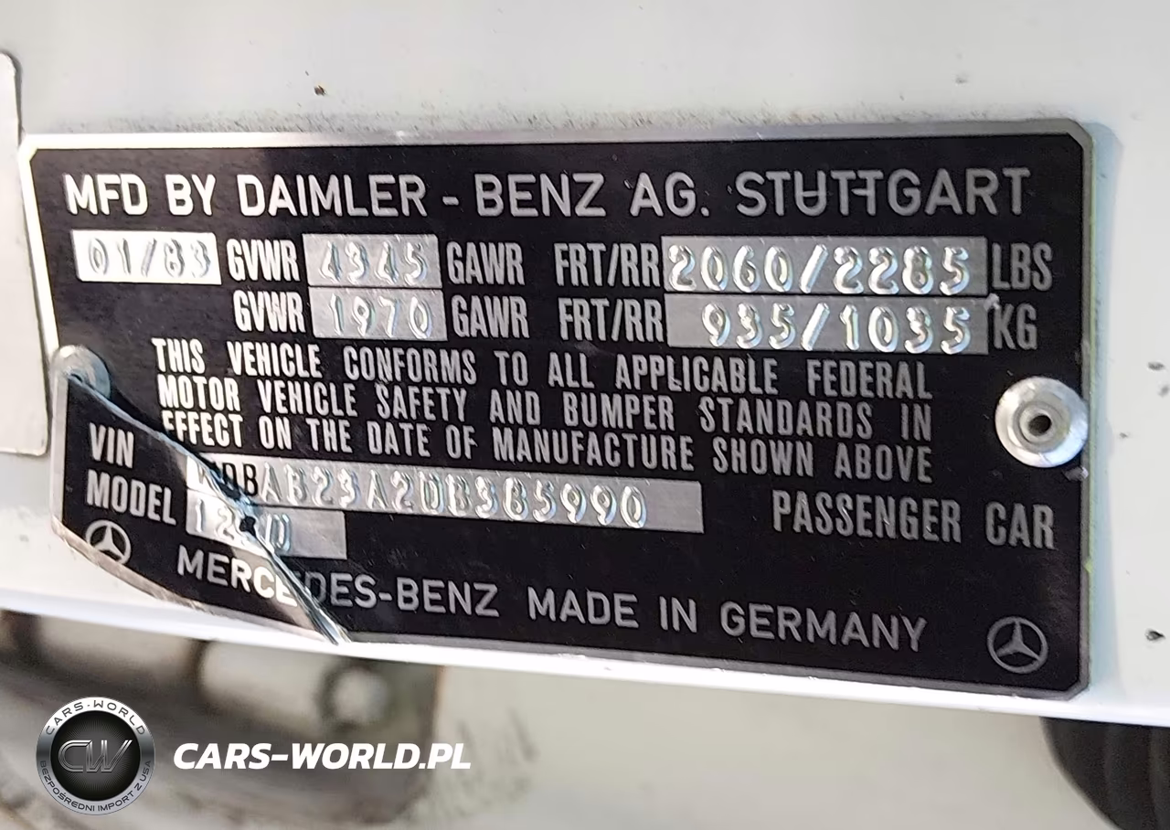 1983 Mercedes-Benz 240 D VIN:WDBAB23A2DB385990 - 9