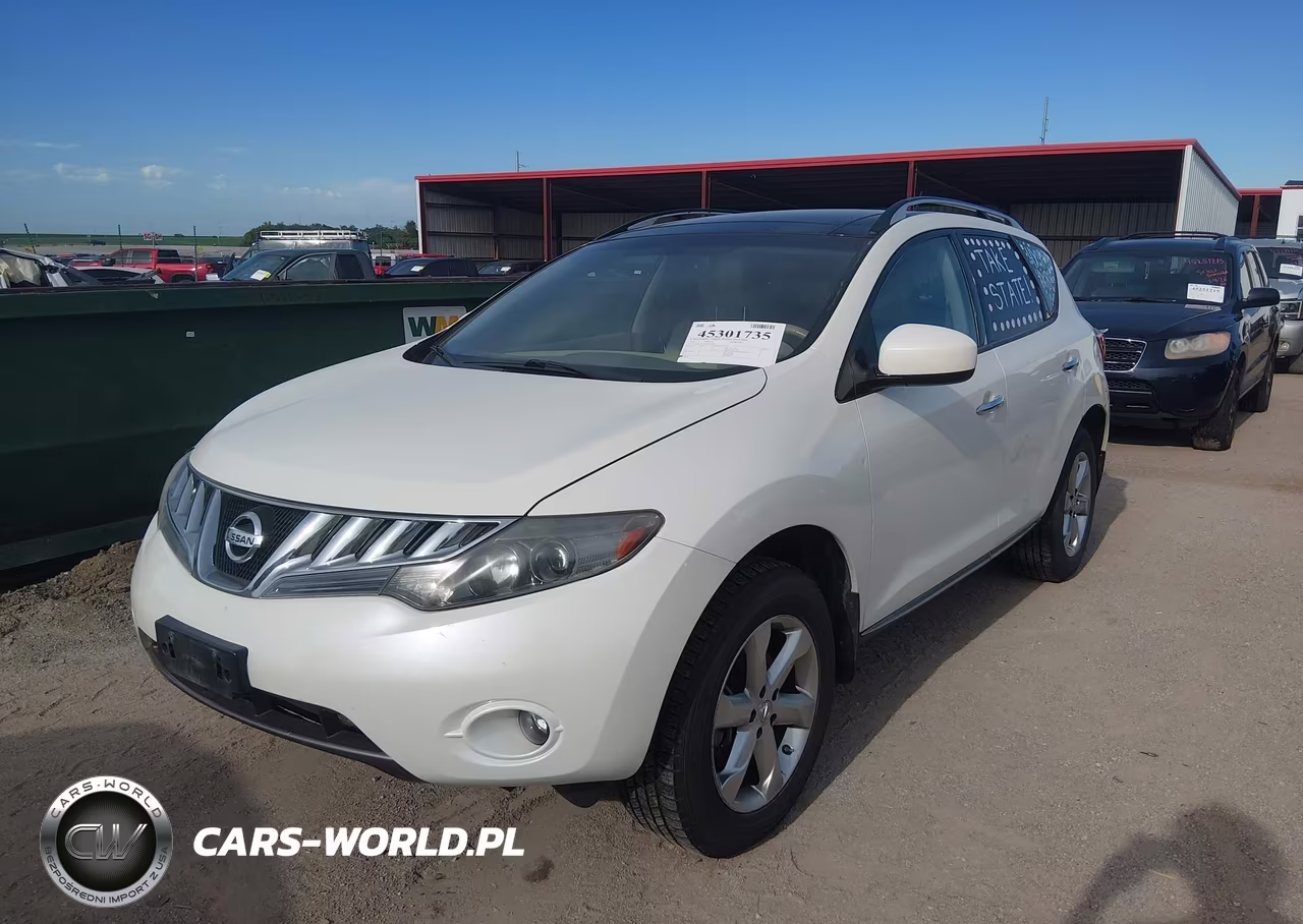 2010 Nissan Murano Sl VIN:JN8AZ1MW4AW130882 - 2