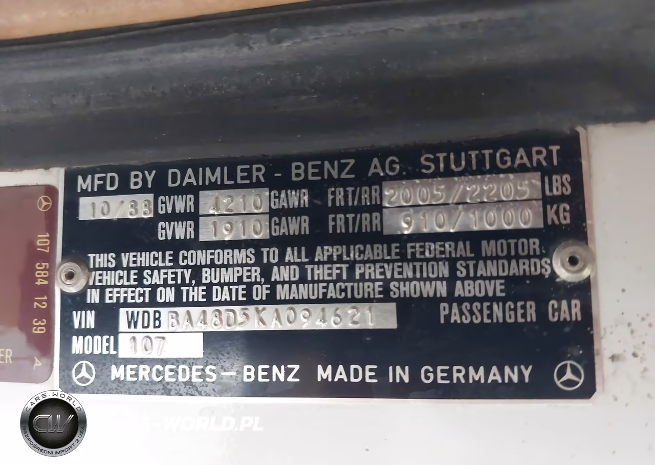 1989 Mercedes-Benz 560 Sl VIN:WDBBA48D5KA094621 - 9