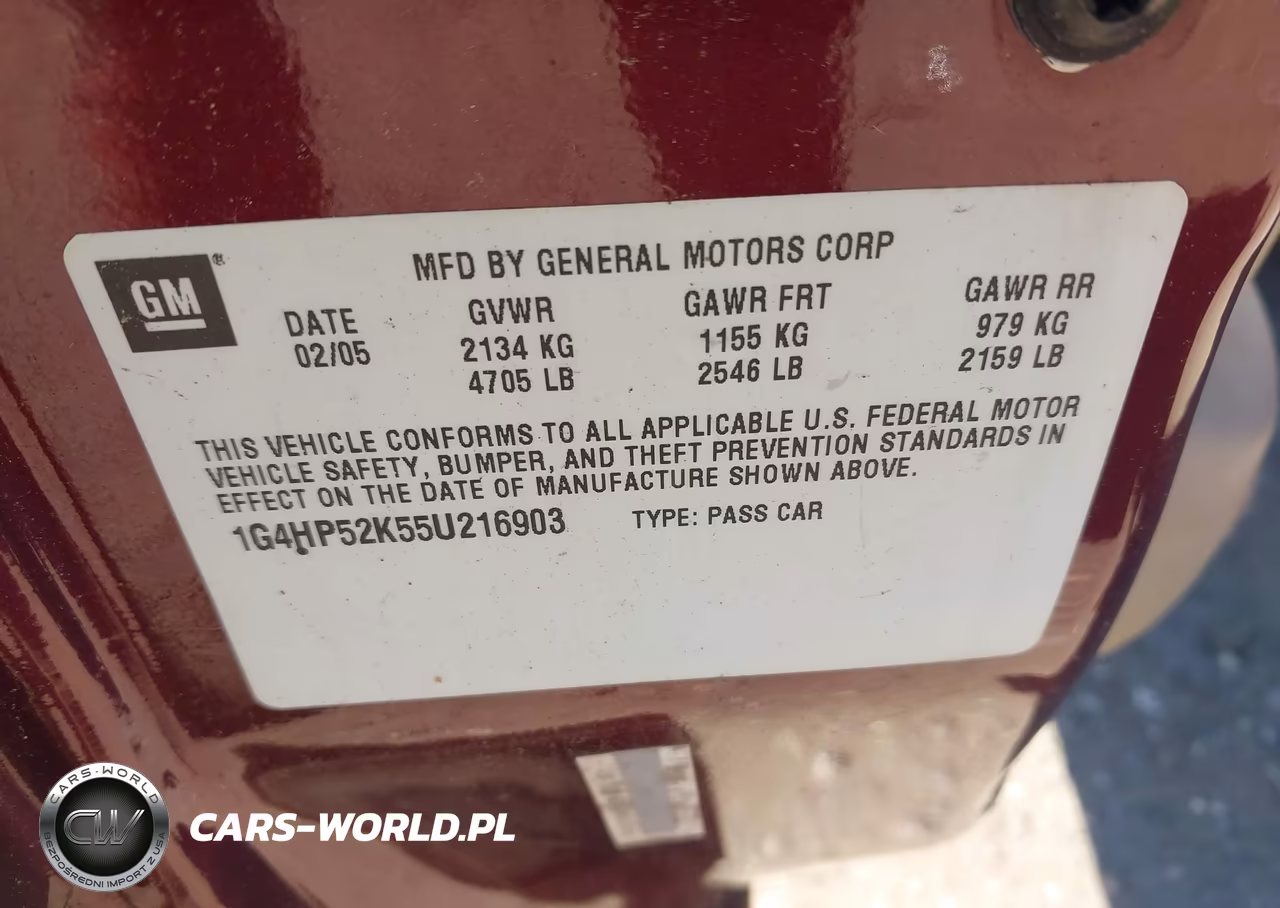 2005 Buick Lesabre Custom VIN:1G4HP52K55U216903 - 9