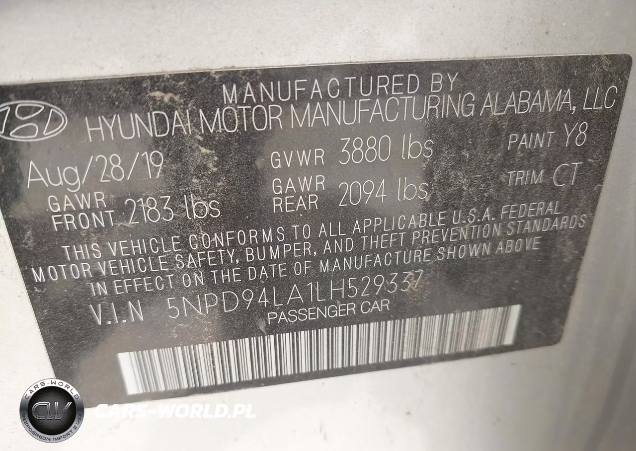 2020 Hyundai Elantra Eco VIN:5NPD94LA1LH529337 - 9