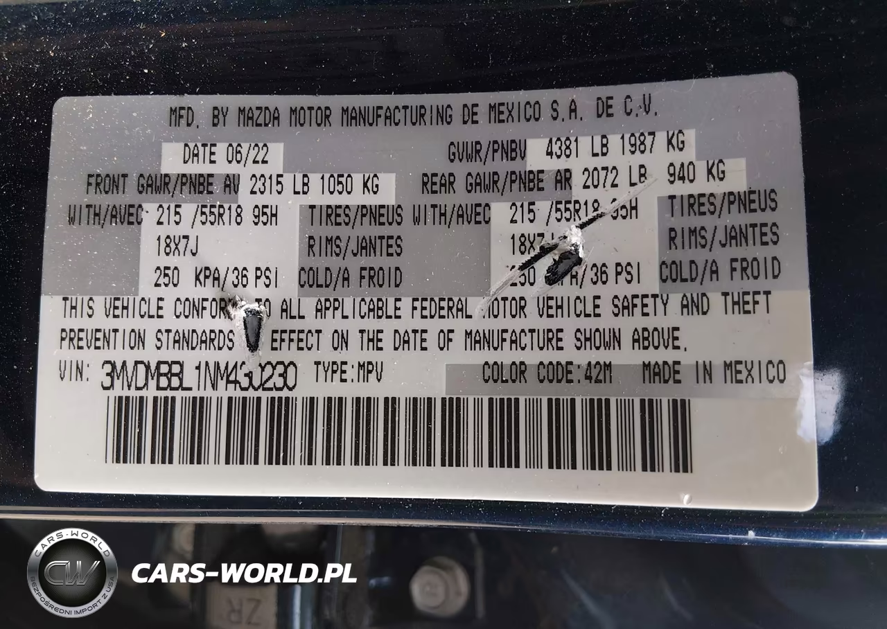 2022 Mazda Cx-30 Select VIN:3MVDMBBL1NM430230 - 9