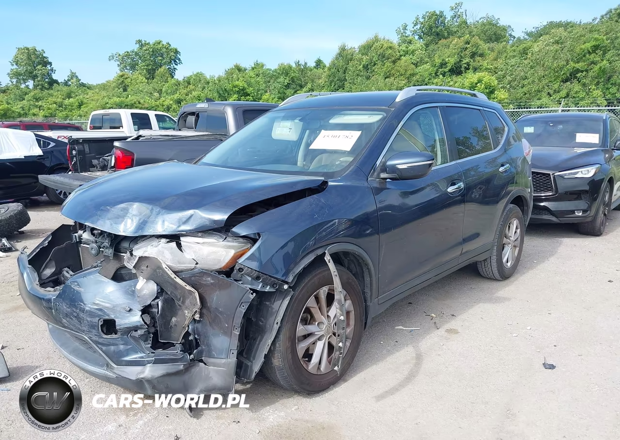 2015 Nissan Rogue Sv VIN:KNMAT2MT1FP583383 - 2