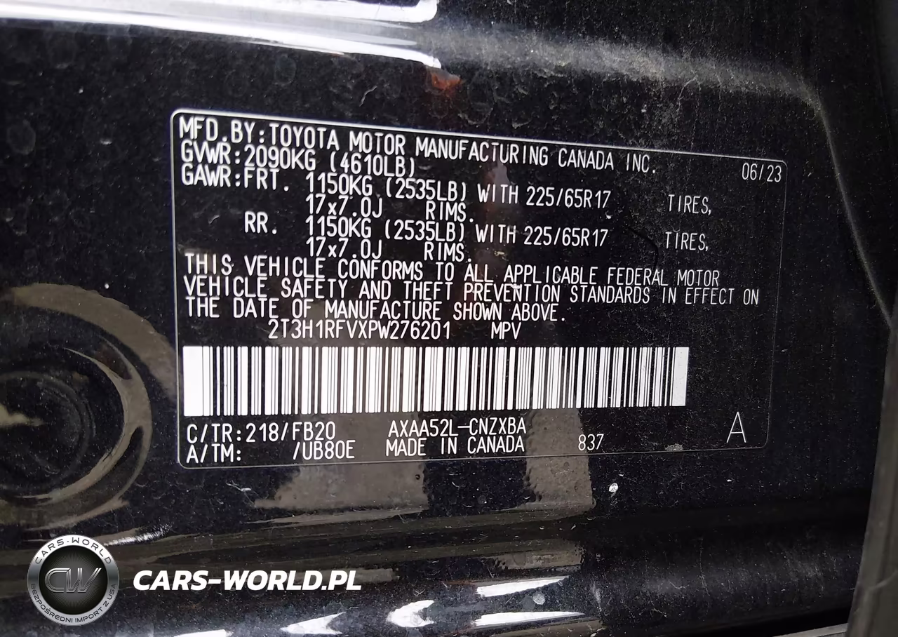 2023 Toyota Rav4 Le VIN:2T3H1RFVXPW276201 - 9