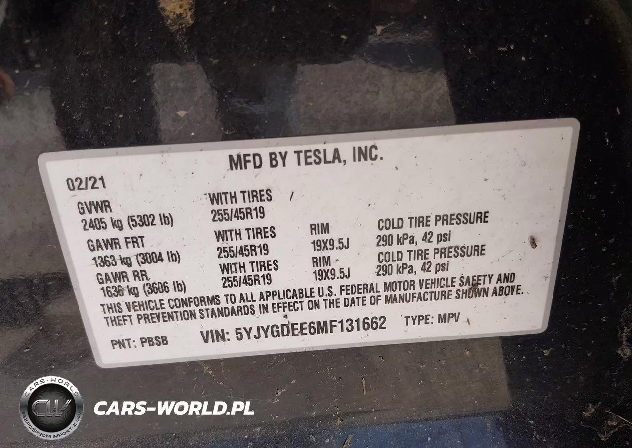 2021 Tesla Model Y Long Range Dual Motor All-Wheel Drive VIN:5YJYGDEE6MF131662 - 9