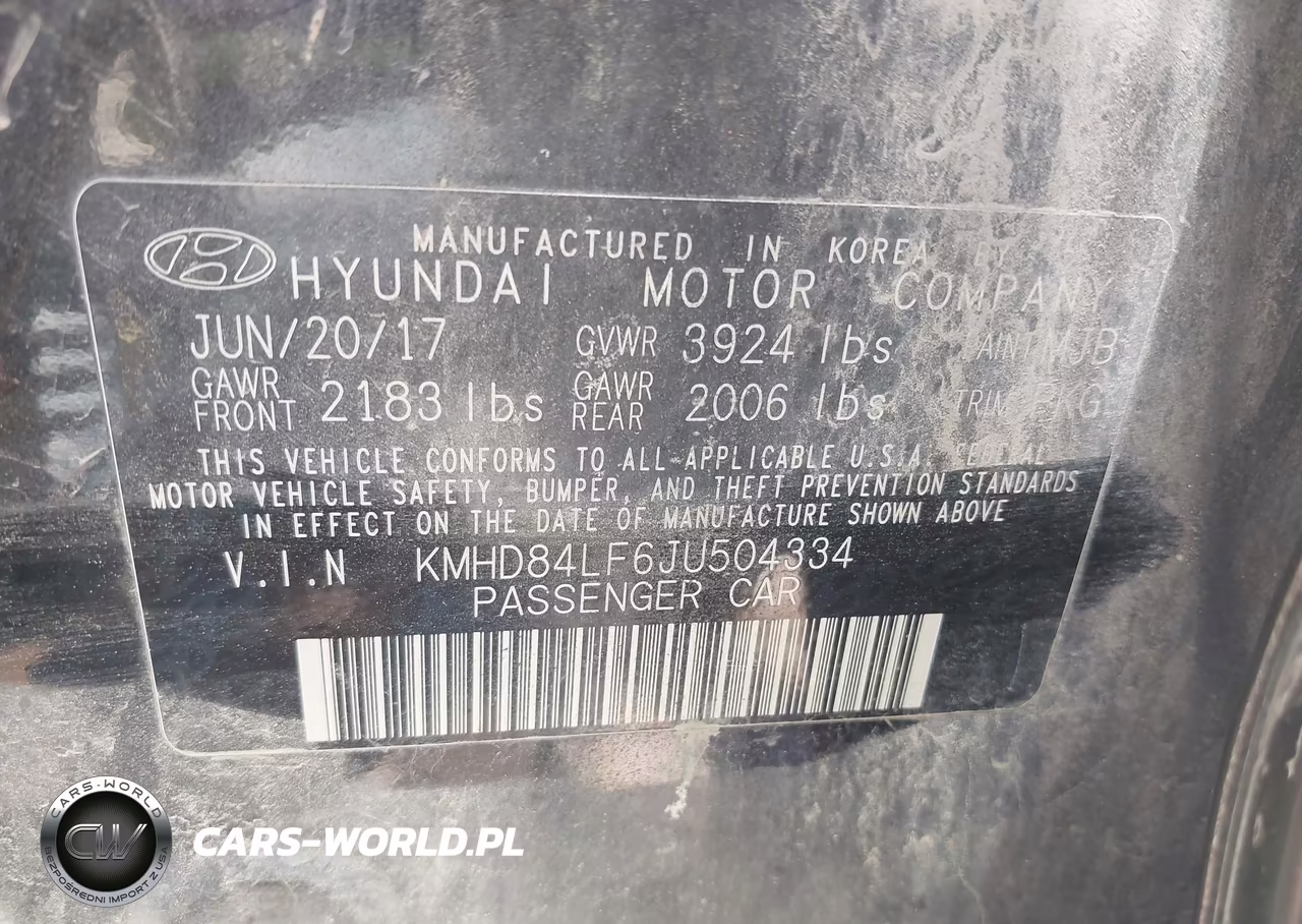 2018 Hyundai Elantra Sel VIN:KMHD84LF6JU504334 - 9