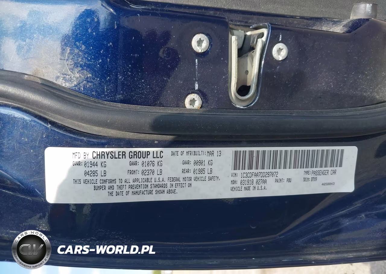 2013 Dodge Dart Se VIN:1C3CDFAA7DD297072 - 9